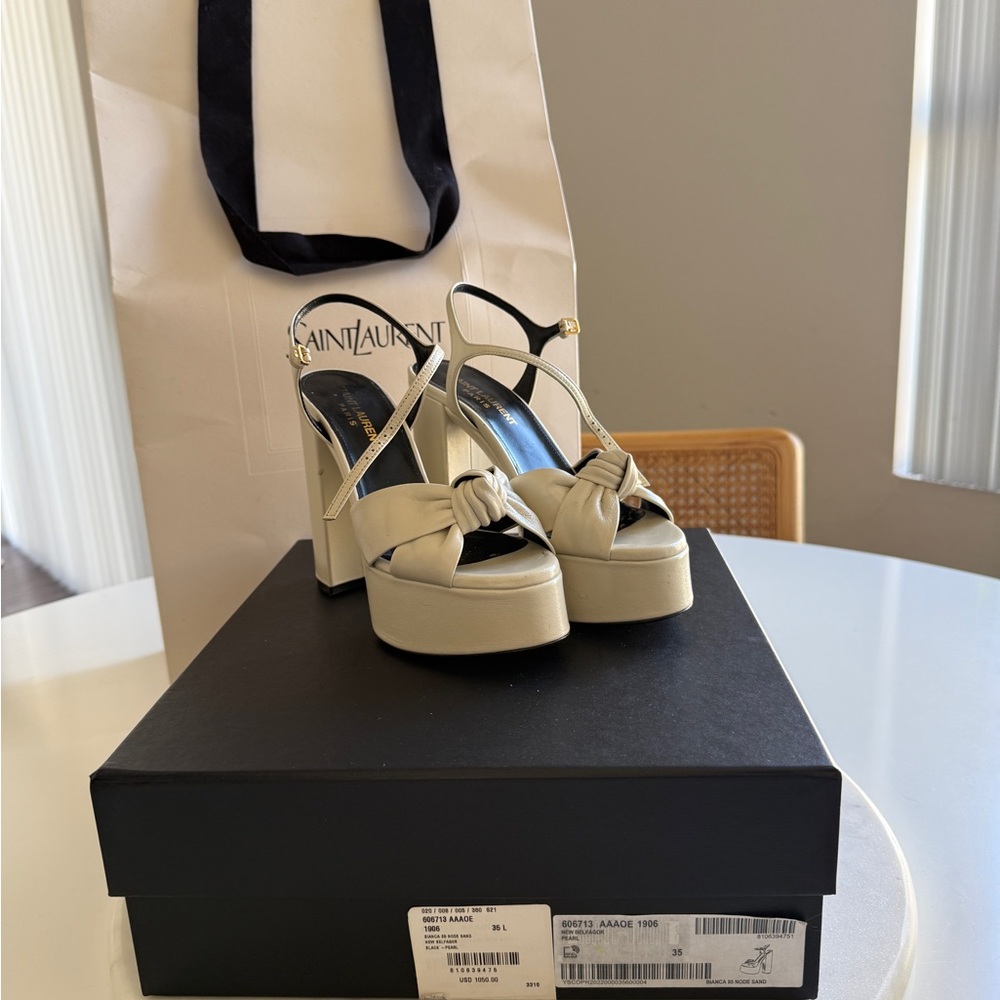 Saint Laurent Bianca Platform Sandals